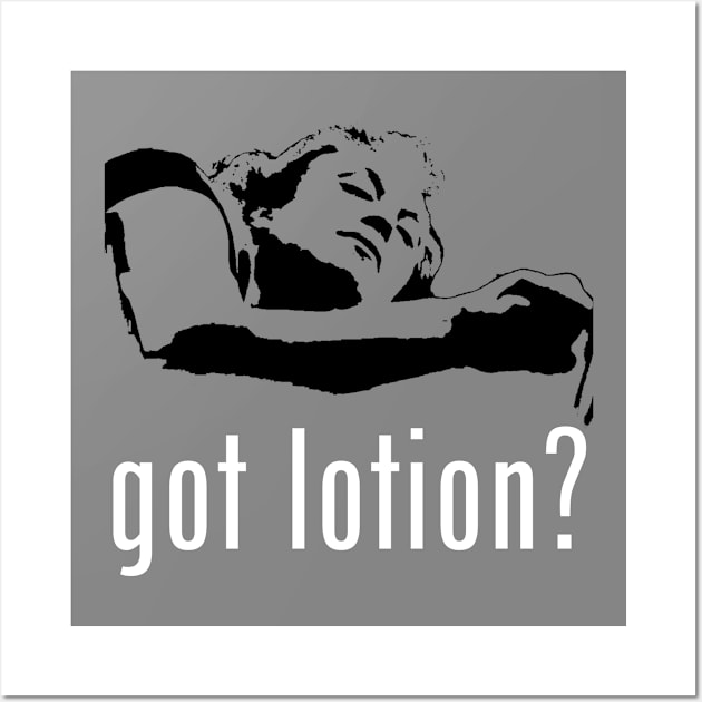 Got Lotion? Buffalo Bill (White & Black) Wall Art by Zombie Squad Clothing